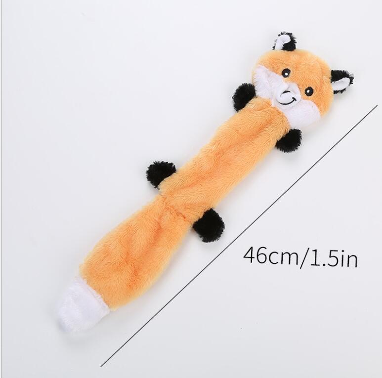 Durable crinkle plush dog toy with built-in squeakers and no stuffing mess! Perfect for small & medium dogs. 
Choose from raccoon or squirrel designs. Shop now!