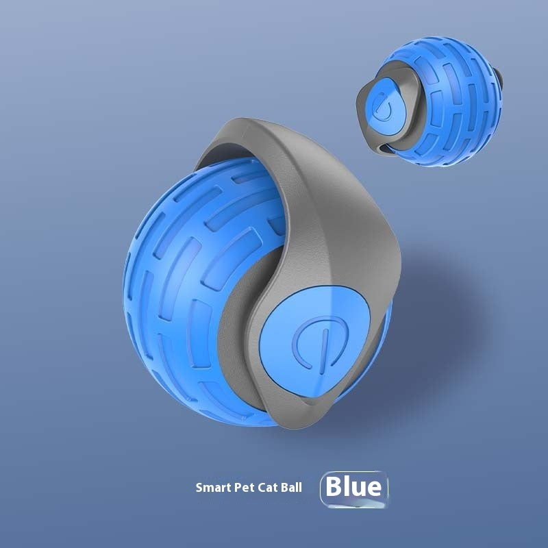 Entertain your cat with this smart self-rolling toy ball! USB rechargeable interactive teaser for cats & kittens. 
Available in emerald green, orange red & sapphire blue.