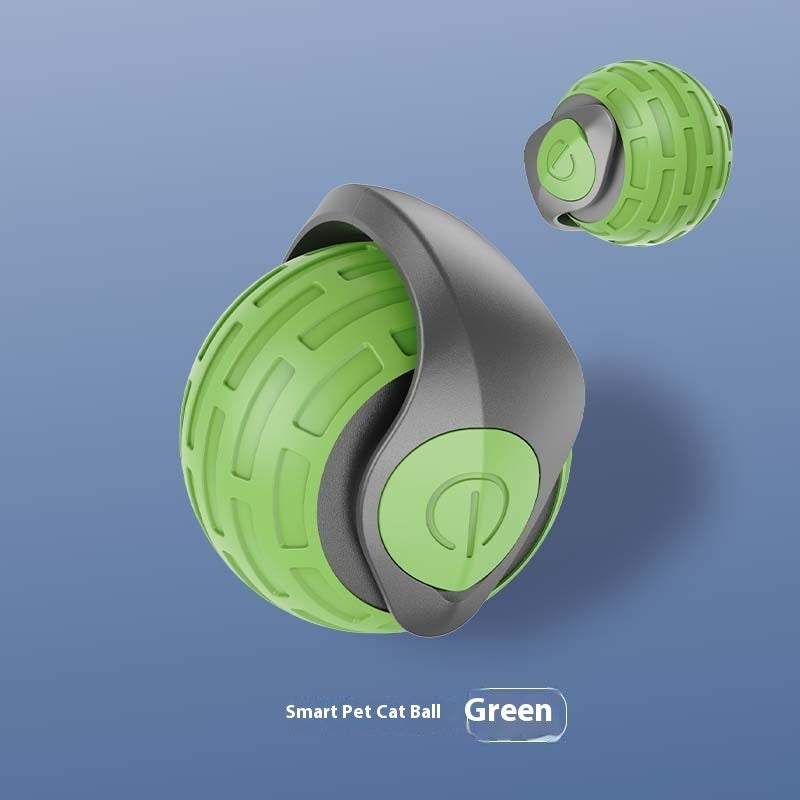 Entertain your cat with this smart self-rolling toy ball! USB rechargeable interactive teaser for cats & kittens. 
Available in emerald green, orange red & sapphire blue.