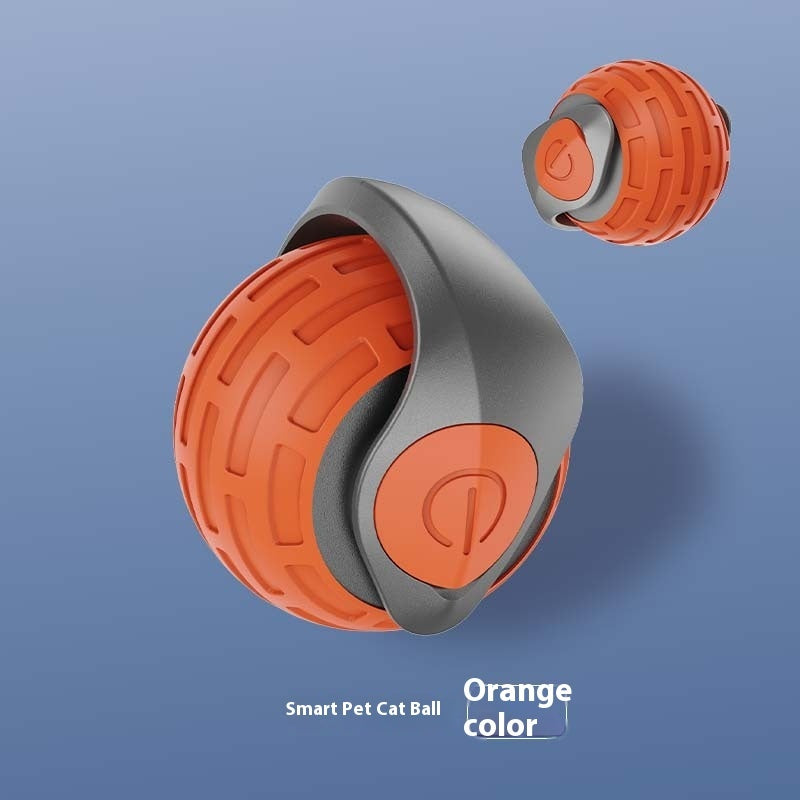 Entertain your cat with this smart self-rolling toy ball! USB rechargeable interactive teaser for cats & kittens. 
Available in emerald green, orange red & sapphire blue.