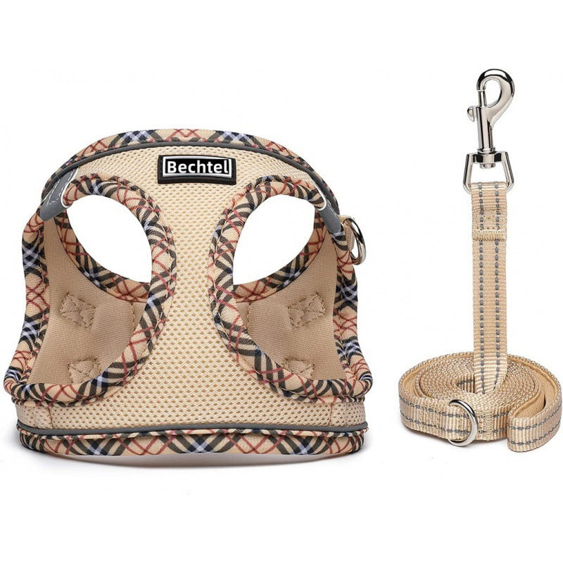 Walk your pet safely with our escape-proof adjustable harness vest with D-ring.
Soft & comfortable for cats & dogs. Available in multiple colors, sizes XS–XL.
