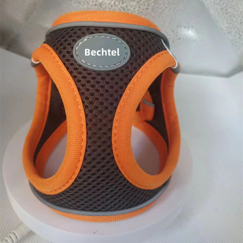 Walk your pet safely with our escape-proof adjustable harness vest with D-ring.
Soft & comfortable for cats & dogs. Available in multiple colors, sizes XS–XL.