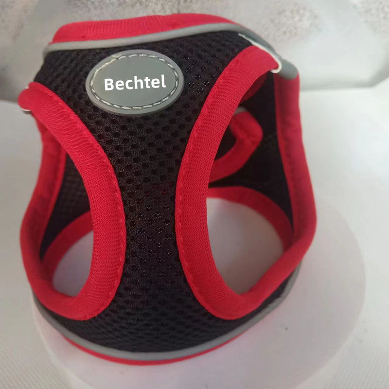 Walk your pet safely with our escape-proof adjustable harness vest with D-ring.
Soft & comfortable for cats & dogs. Available in multiple colors, sizes XS–XL.