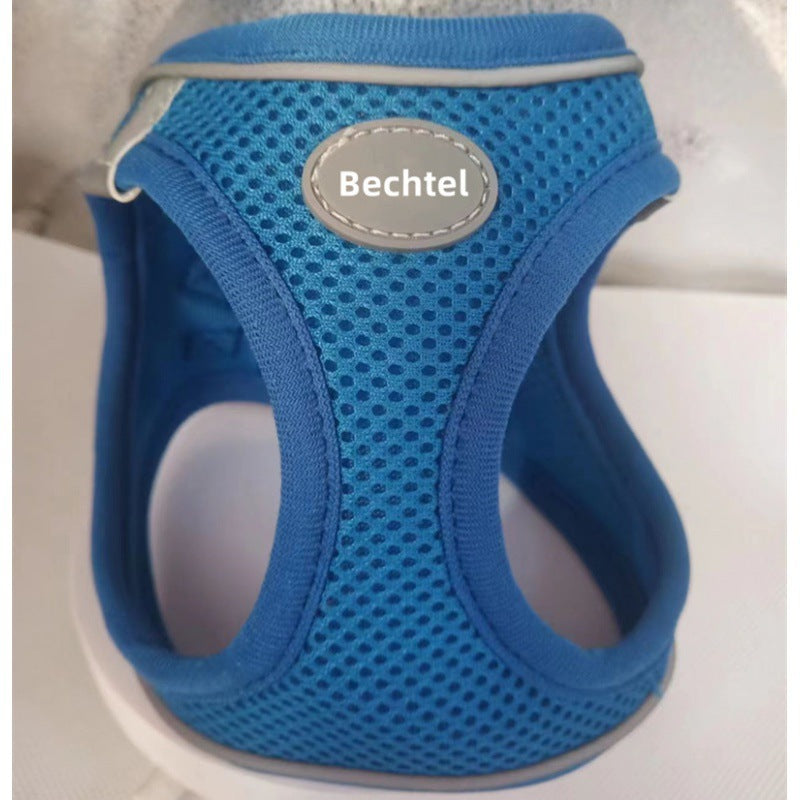 Walk your pet safely with our escape-proof adjustable harness vest with D-ring.
Soft & comfortable for cats & dogs. Available in multiple colors, sizes XS–XL.