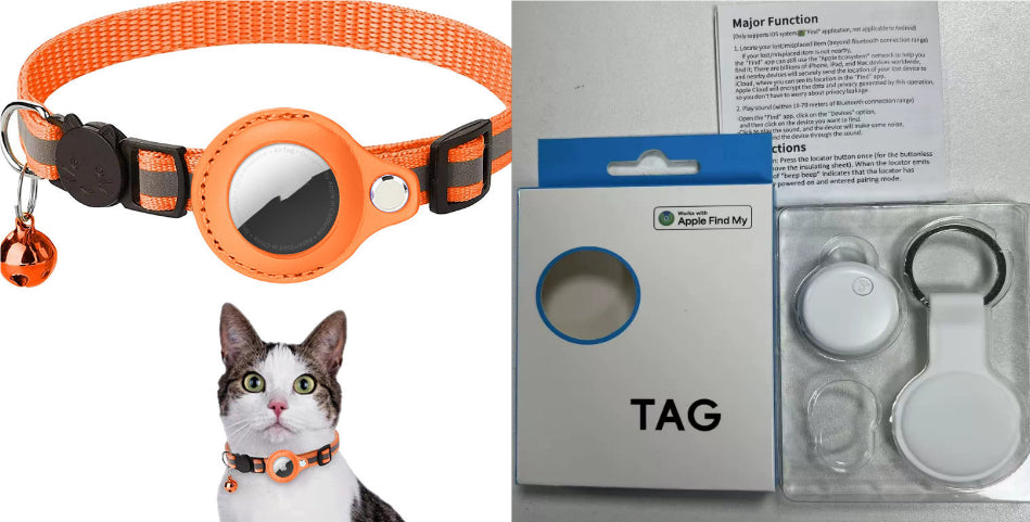 Keep your pet safe with our waterproof reflective nylon collar with built-in AirTag holder for GPS tracking. Adjustable for dogs & cats.
8 vibrant colors available!