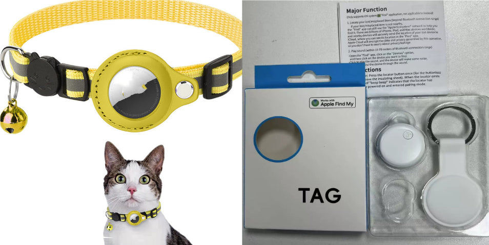 Keep your pet safe with our waterproof reflective nylon collar with built-in AirTag holder for GPS tracking. Adjustable for dogs & cats.
8 vibrant colors available!