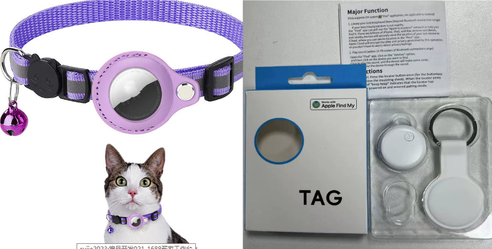 Keep your pet safe with our waterproof reflective nylon collar with built-in AirTag holder for GPS tracking. Adjustable for dogs & cats.
8 vibrant colors available! 
