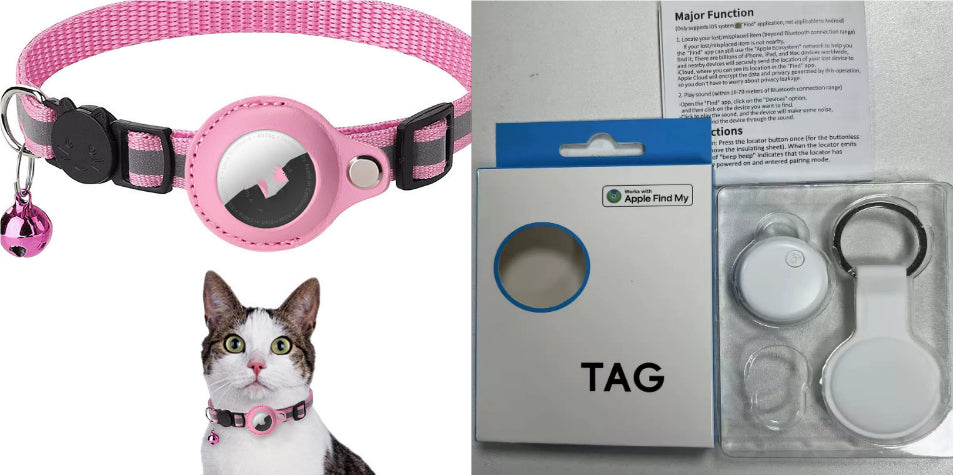 Keep your pet safe with our waterproof reflective nylon collar with built-in AirTag holder for GPS tracking. Adjustable for dogs & cats.
8 vibrant colors available!