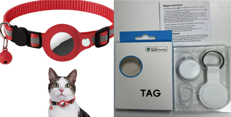 Keep your pet safe with our waterproof reflective nylon collar with built-in AirTag holder for GPS tracking. Adjustable for dogs & cats.
8 vibrant colors available!