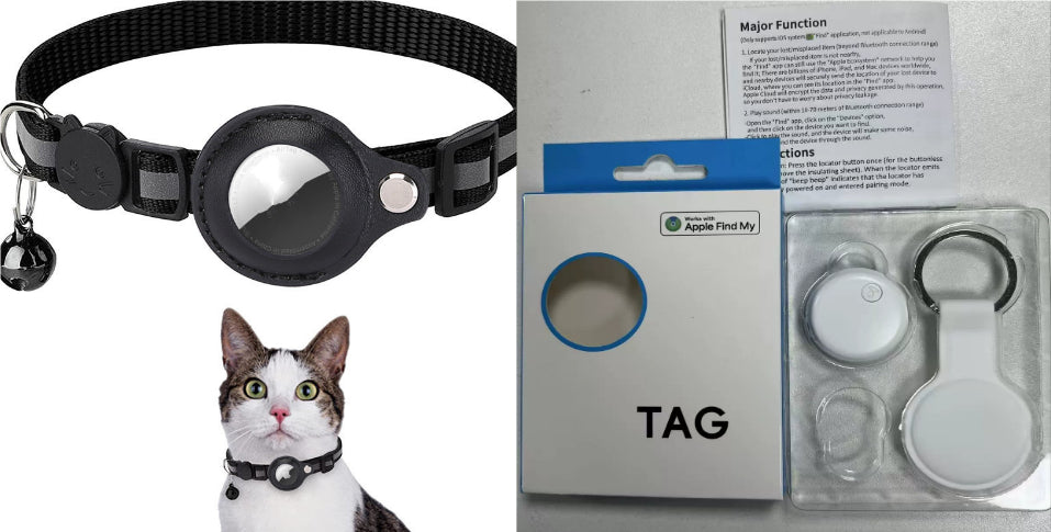 Keep your pet safe with our waterproof reflective nylon collar with built-in AirTag holder for GPS tracking. Adjustable for dogs & cats.
8 vibrant colors available!